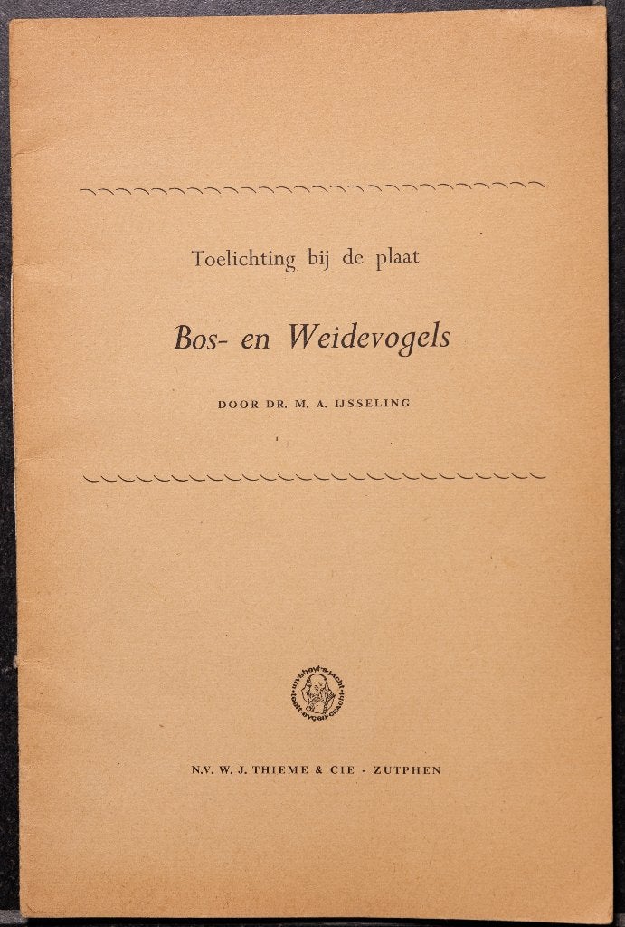 schoolplaat boekje – Bos en weidevogels, Ophalen of Verzenden, Natuur en Biologie