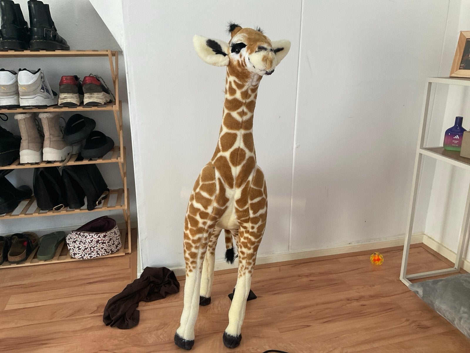 Grote Melissa & Doug Giraf Knuffel - Zo goed als nieuw, Giraf, Overige karakters, Ophalen of Verzenden, Meerkleurig