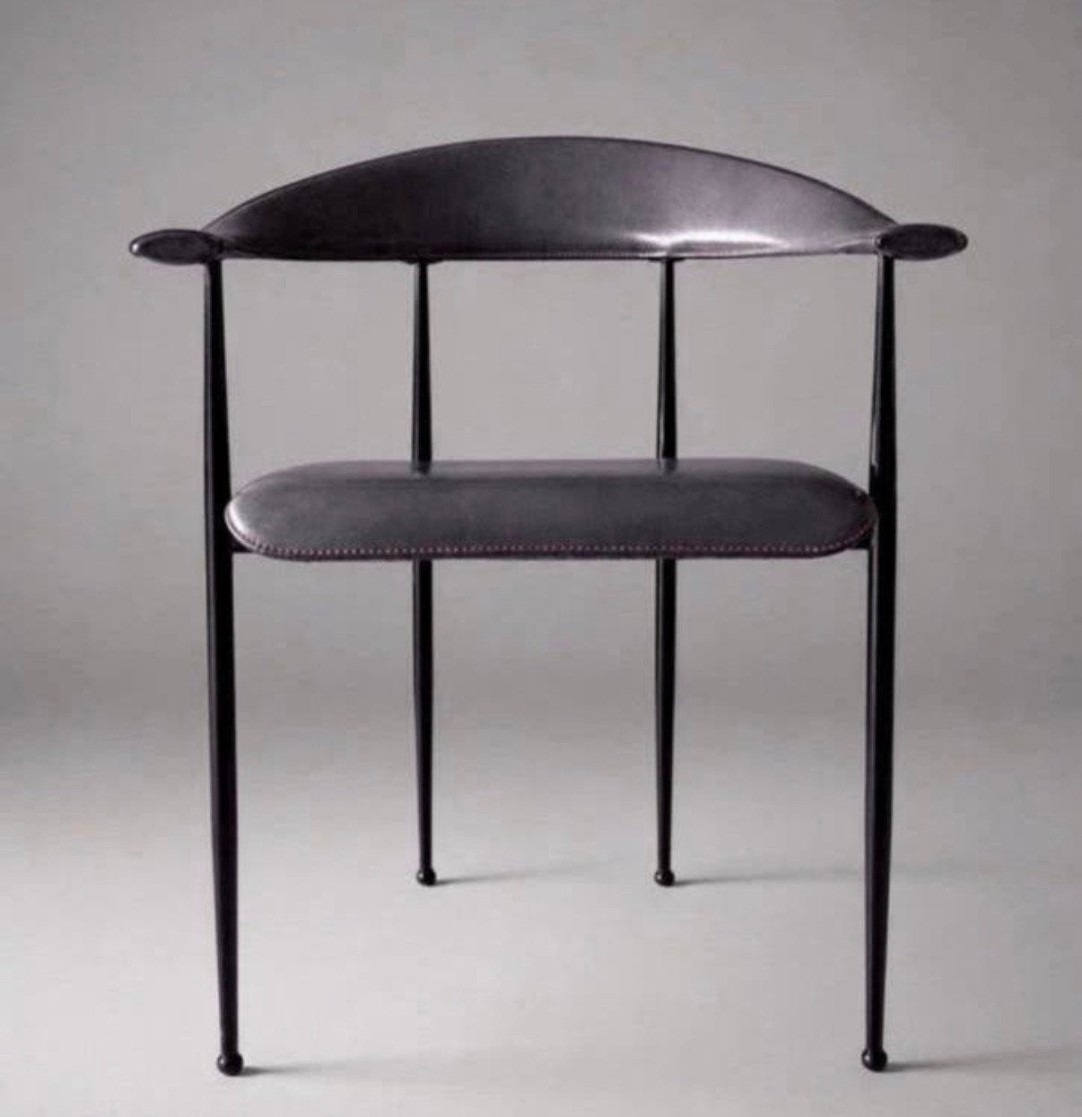 4 Fasem p40 Leather Armchairs, Vegni & Gualtierotti,ca90s, Ophalen, Gebruikt, -, Fasem