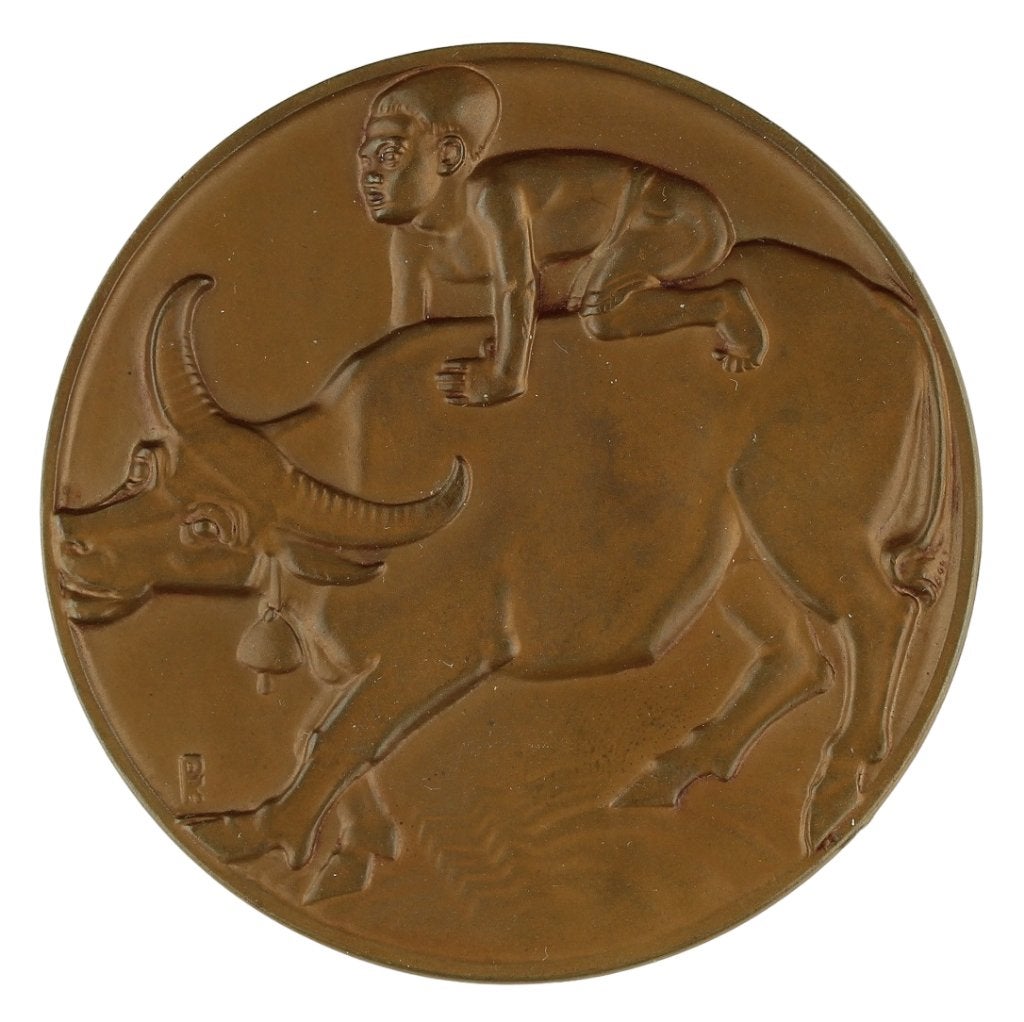 Penning VPK 1933 Hendrik van den Eijnde : Landbouw Ned-Indië, Postzegels en Munten, Penningen en Medailles, Brons, Nederland, Verzenden
