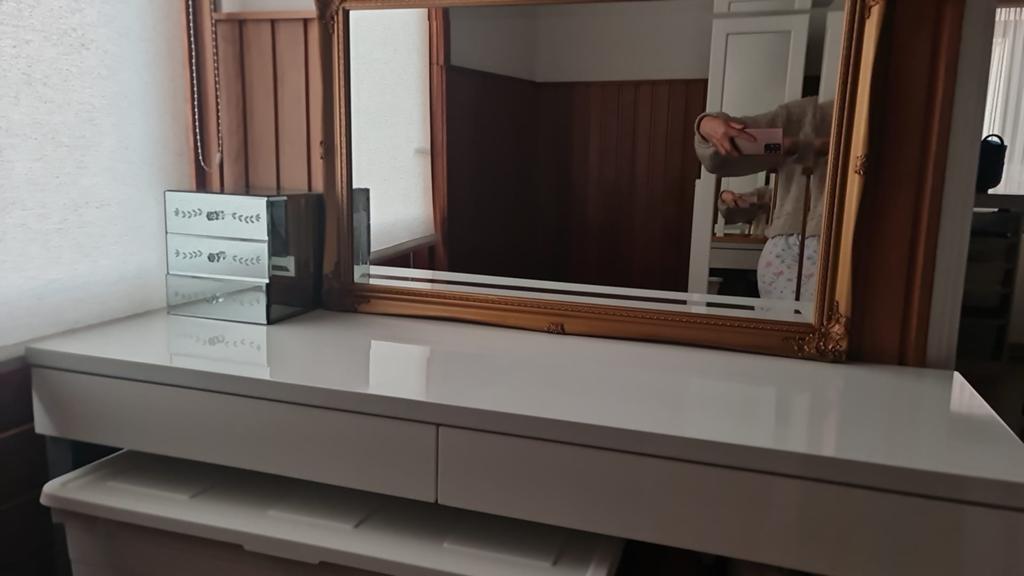 Tafel en spiegel, Ophalen, Gebruikt, 50 tot 100 cm, Minder dan 100 cm