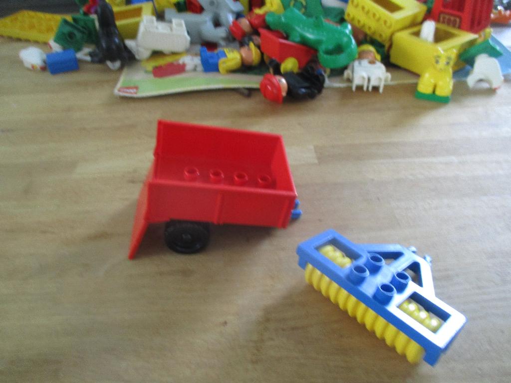 2 DUPLO AANHANGERS VOOR TRACTOR, Gebruikt, Overige thema's, Accessoire, Ophalen of Verzenden