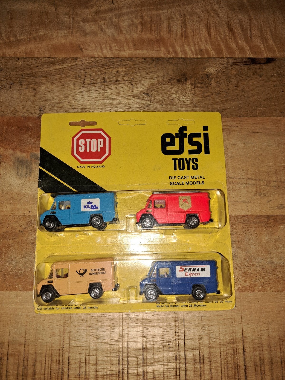 efsi Holland model commer van 4 x in o.v.p blister karton, Efsi, Holland, Ophalen of Verzenden, Zo goed als nieuw