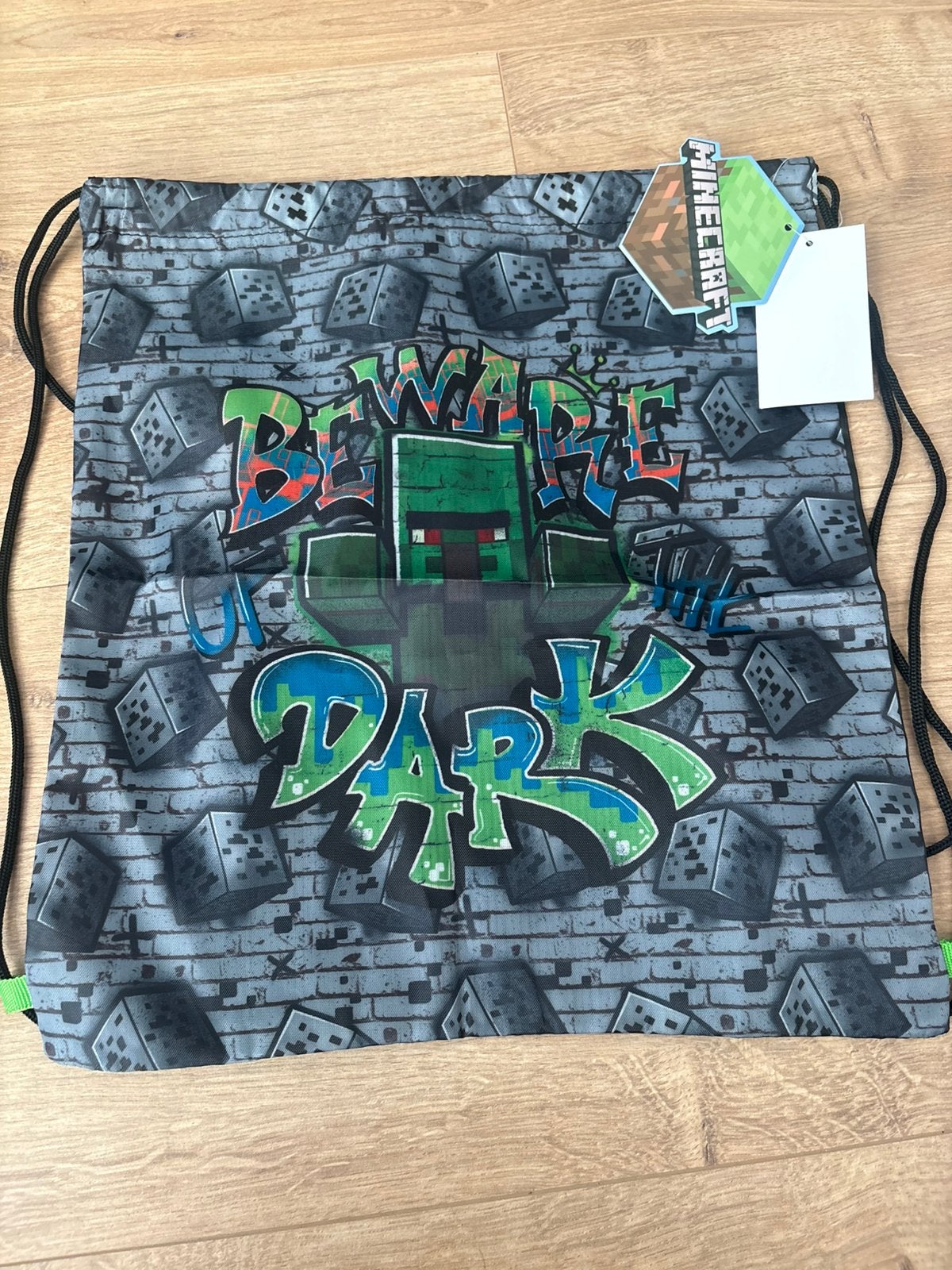 Minecraft gymtas (nieuw), Sieraden, Tassen en Uiterlijk, Ophalen of Verzenden, Nieuw, Rugtas, Minder dan 30 cm