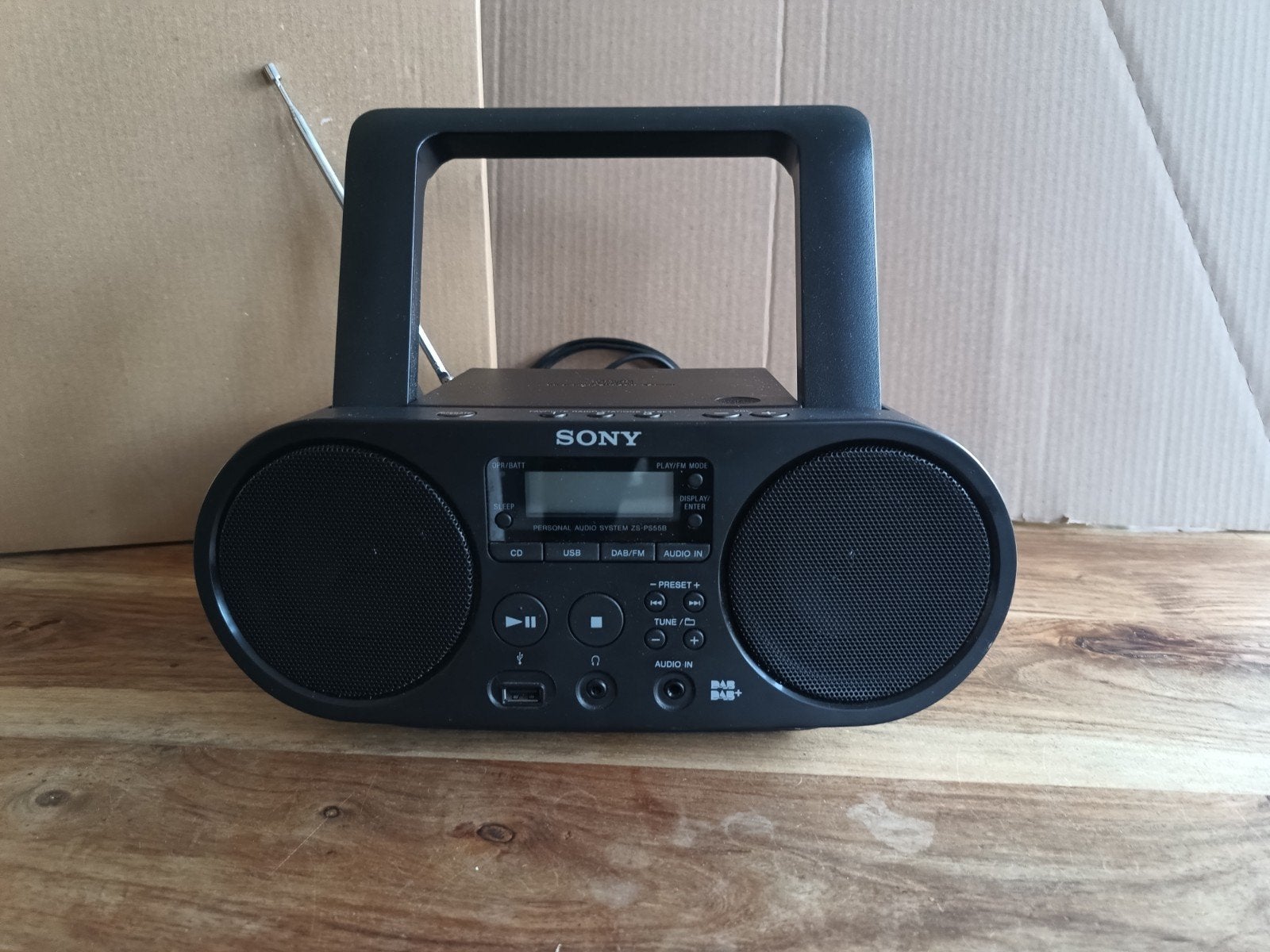 Sony ZS-PS55B Personal Audio System met CD/DAB/FM/USB, Audio, Tv en Foto, Ophalen of Verzenden, Zo goed als nieuw, Radio, Met cd-speler