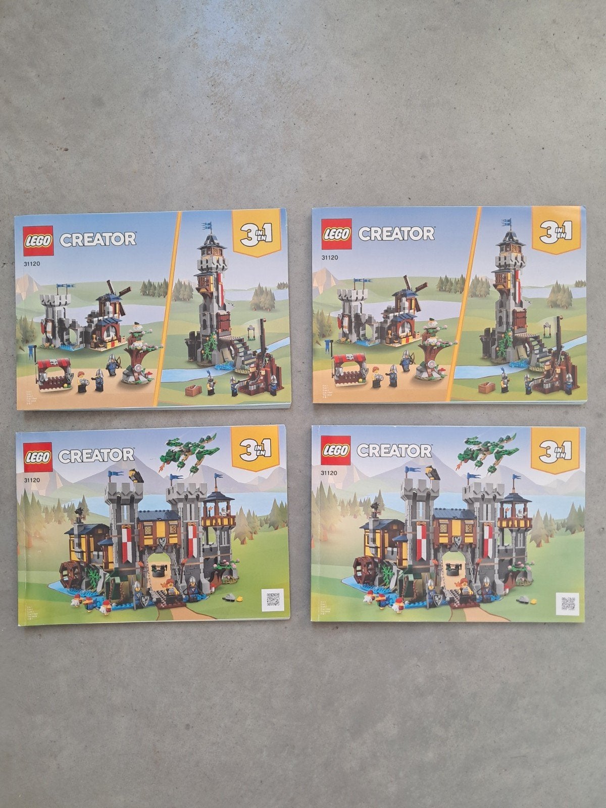 Lego #31120 Medieval Castle handleidingen/boekjes, Ophalen of Verzenden, Zo goed als nieuw