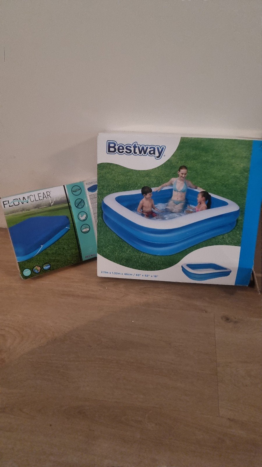 Bestway Opzetzwembad met Flowclear afdekzeil