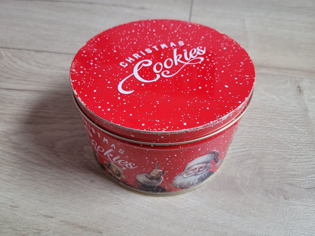 Kerst koekblik/ koek trommel *nieuw* ~ TH9902, Ophalen of Verzenden, Nieuw
