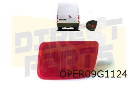 Nissan NV400 10/11-3/21 (X62) Reflector Rechts achterbumper, -, -, Nieuw, Ophalen of Verzenden