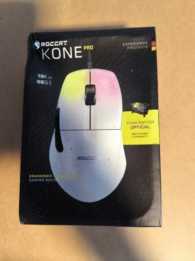KONE Pro Gaming Muis - Bedraad - Wit, Ophalen of Verzenden, Nieuw, Gaming muis