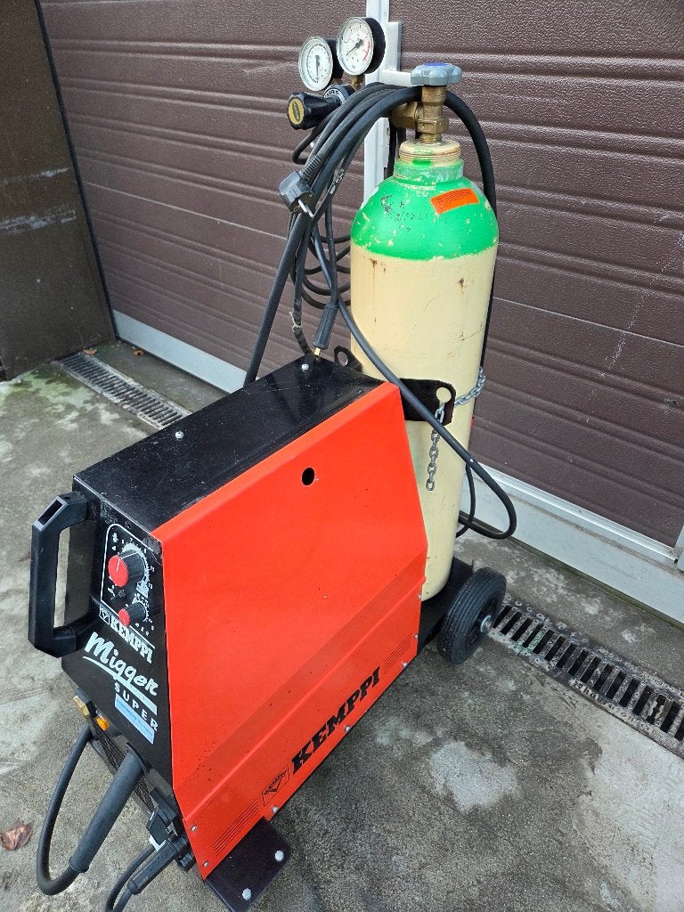 Lasapparaat Kemppi Migger 170Ampere met gasfles half vol, Ophalen, Gebruikt, 150 tot 250 ampère, Co2