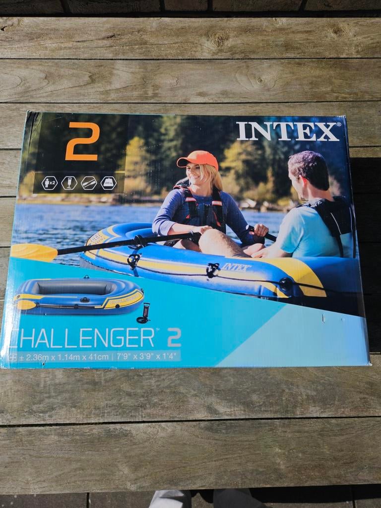 Intex Challenger 2 persoons boot, Hobby en Vrije tijd, Overige Hobby en Vrije tijd, Ophalen of Verzenden