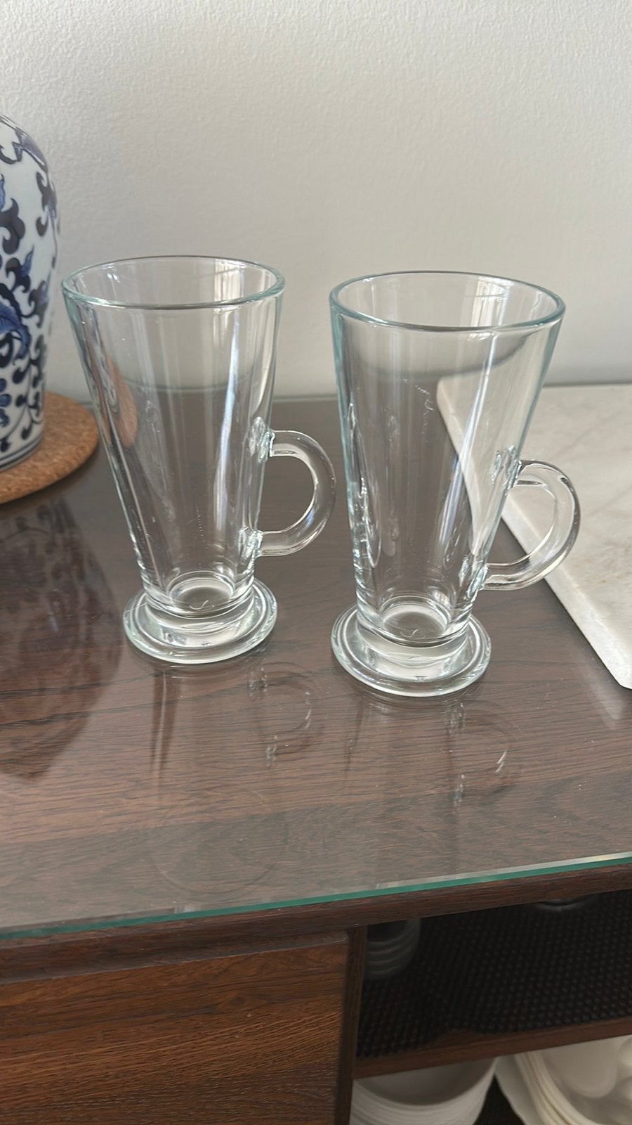 2  latte macchiato glazen, Ophalen, Zo goed als nieuw, Overige typen