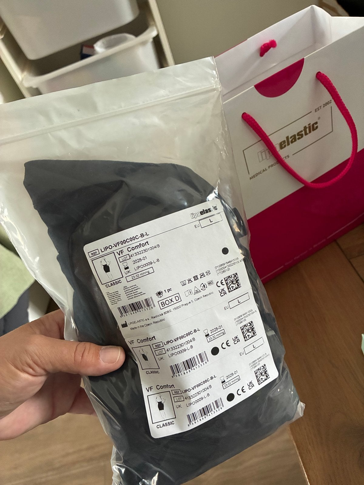 LIPOELASTIC VF Comfort compressiebroekje - Maat L, Ophalen of Verzenden, Zwart, Broekje of Short
