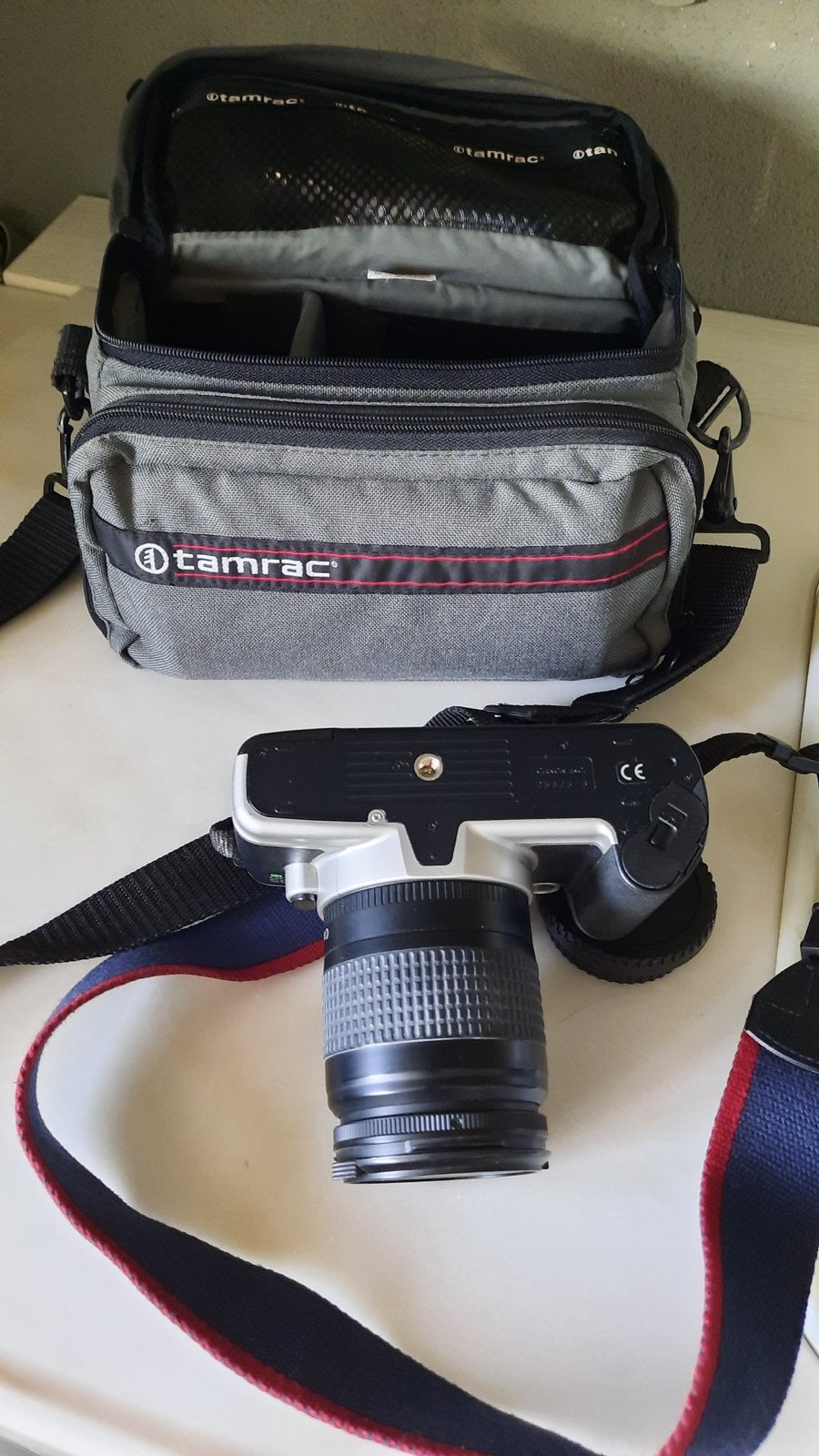 Canon EOS 500 met 28-80mm en Sigma 70-300mm lens, Ophalen of Verzenden, Gebruikt, Spiegelreflex, Canon