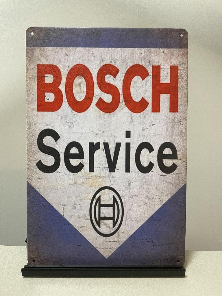 Bosch Service metalen reclamebord / wandbord, Verzamelen, Merken en Reclamevoorwerpen, Www.pand50.nl, Reclamebord, Ophalen of Verzenden