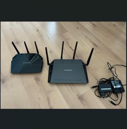 Netgear Nighthawk X4S R7800 router en WAC124 Access Point, Computers en Software, Routers en Modems, Gebruikt, Router met modem