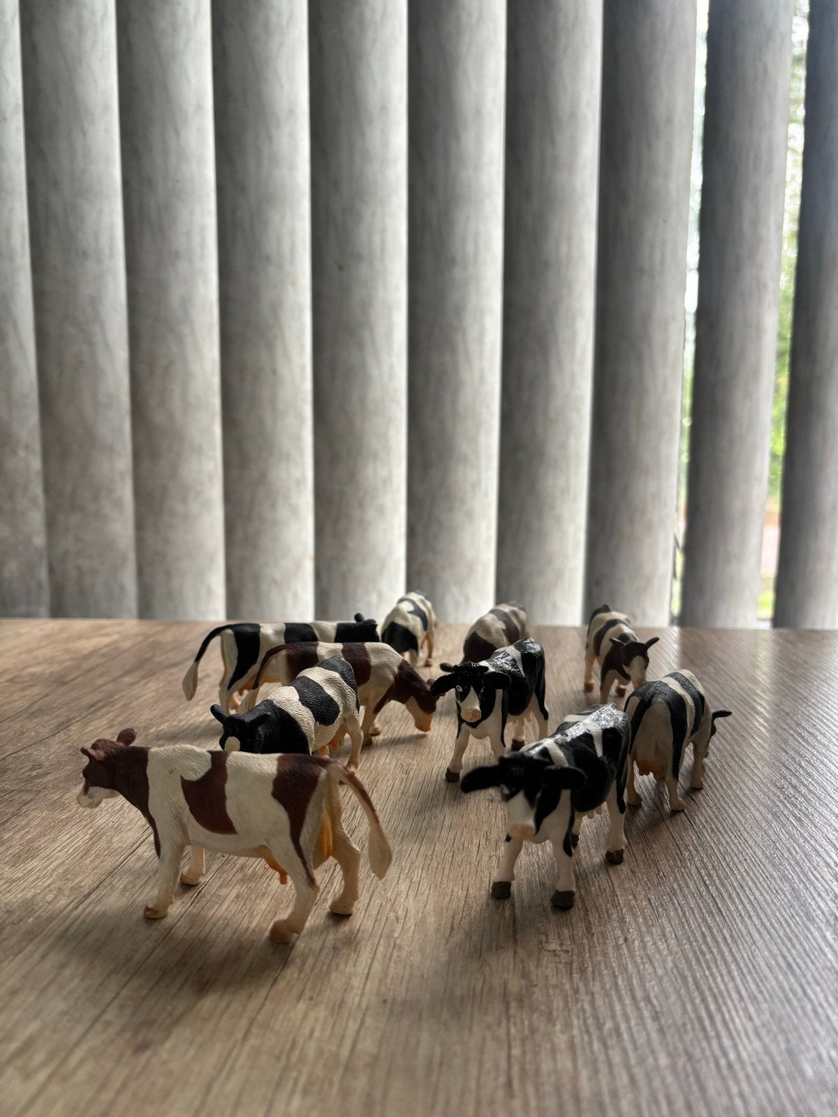 Kleine speelgoedkoeien - set van 10, Kinderen en Baby's, Speelgoed | Overig, Ophalen, Gebruikt, Jongen of Meisje