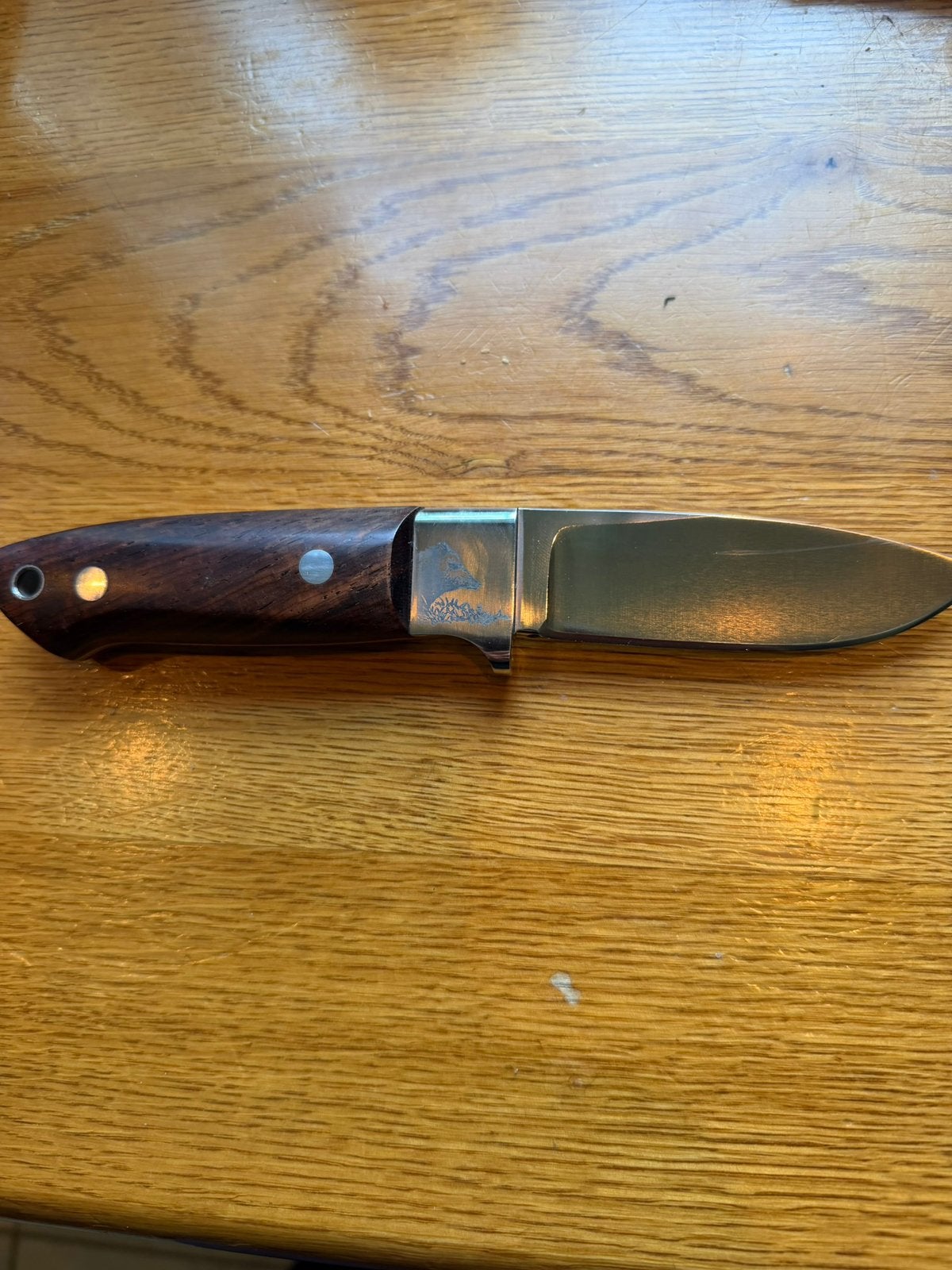 Frans van Eldik custom jachtmes – Wild Boar – nieuwstaat, Ophalen of Verzenden, Zo goed als nieuw