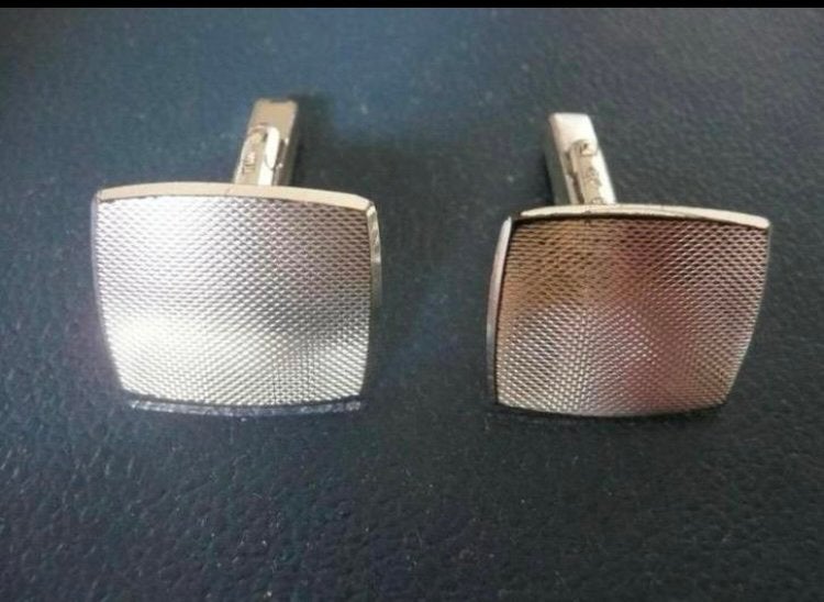Manchetknopen zilver 835 VT460 gekeurd vintage, Ophalen of Verzenden, Zo goed als nieuw, Zilver