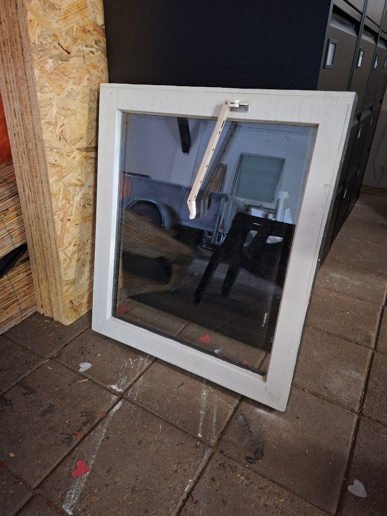 Oude ramen dubbel glas, Ophalen, Gevelraam of Ruit, Gebruikt, Minder dan 80 cm