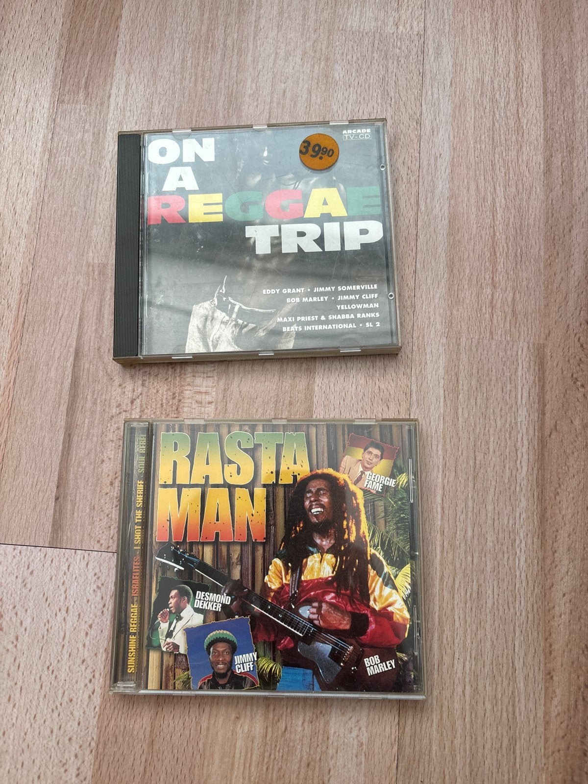 2 Reggae CD's: On a Reggae Trip & Rasta Man, Ophalen of Verzenden, Reggae, Gebruikt, Verzamelalbum