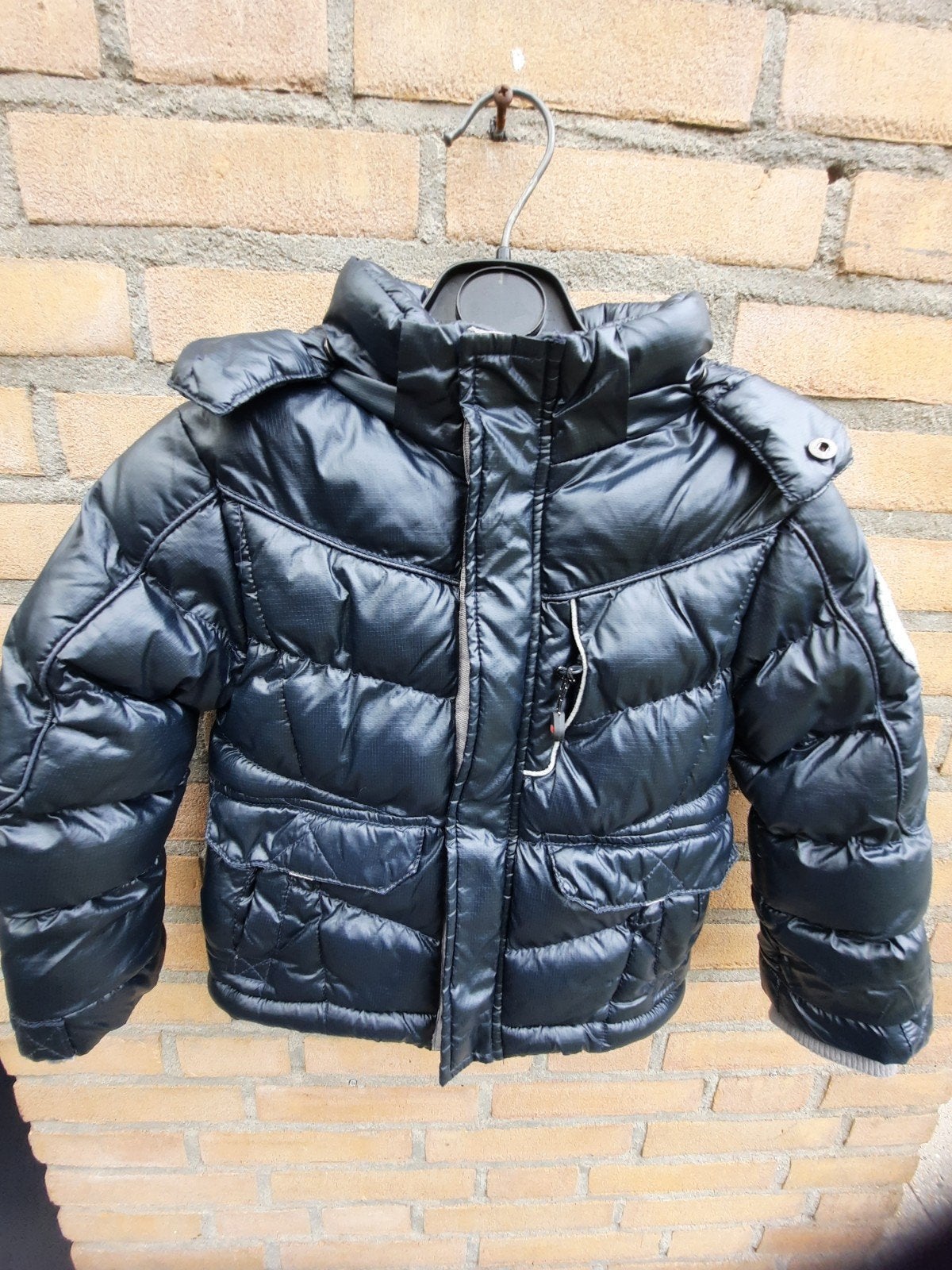 jongens parka, ski jas, merk: Reset, maat 104, zwart,, Reset, Ophalen of Verzenden, Zo goed als nieuw, Jongen