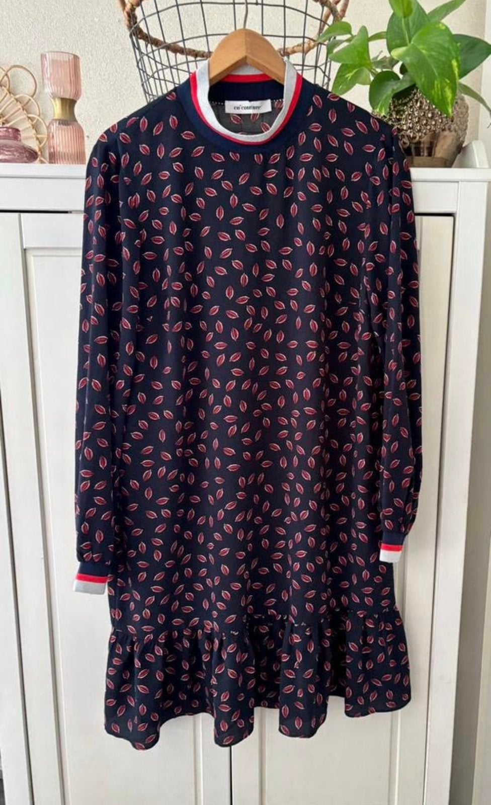 Co’Couture viscose jurkje maat L, Blauw, Maat 42/44 (L), Ophalen of Verzenden, Zo goed als nieuw