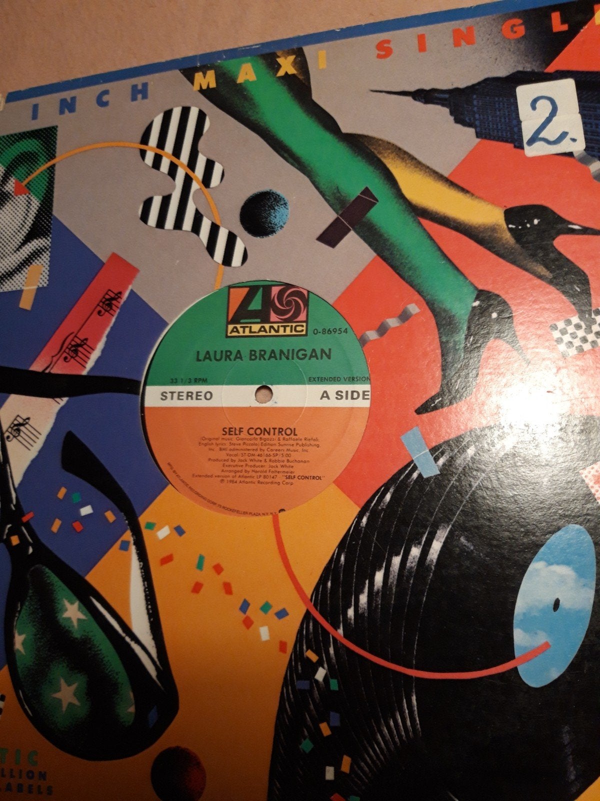 Maxi single/12" Laura Branigan-Self control, Ophalen of Verzenden, Gebruikt, 12 inch