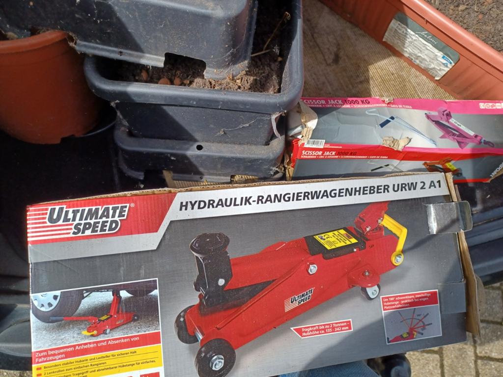 Hydraulisch autokrik draagvermogen max 2000 kg, Ophalen, Hydraulisch, Garagekrik