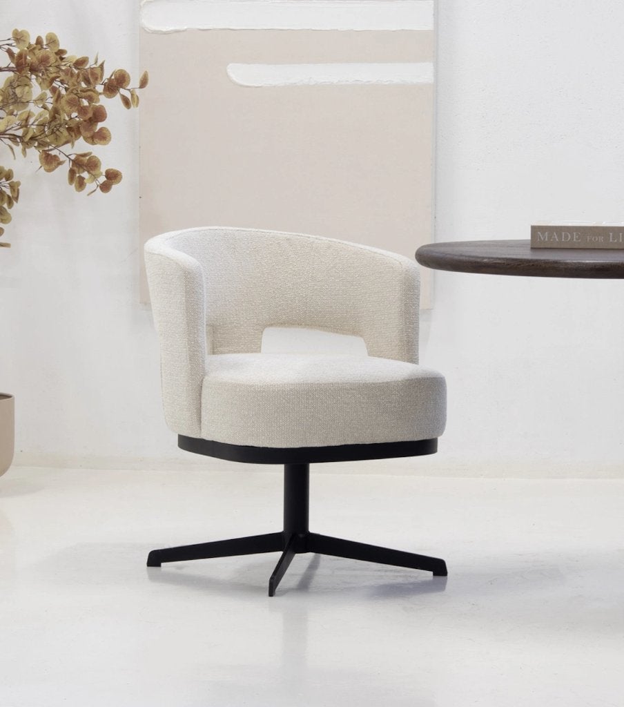 DÉJA Living Eetkamerstoel Léo Beige | Van €249, nu voor, Nieuw, Ophalen of Verzenden, DÉJA Living, Metaal