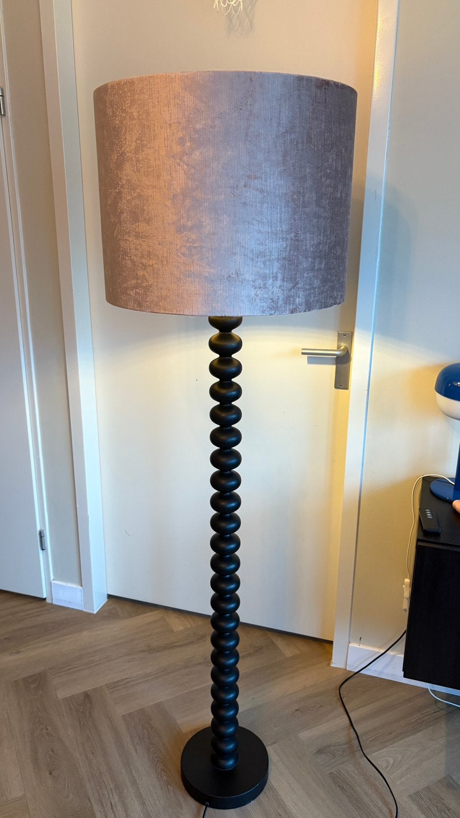 Vloerlamp Bols zwart Kwantum, Ophalen, Zo goed als nieuw, 150 tot 200 cm