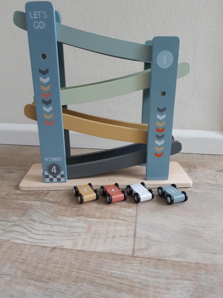 Little dutch houten autobaan, Kinderen en Baby's, Speelgoed | Houten speelgoed, Ophalen of Verzenden, Zo goed als nieuw