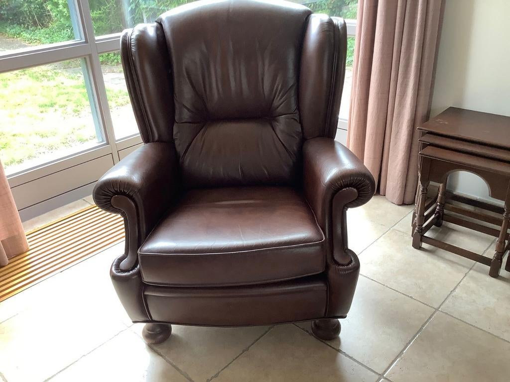 Fauteuil en lamp, Ophalen of Verzenden, Gebruikt, 75 tot 100 cm, 50 tot 75 cm