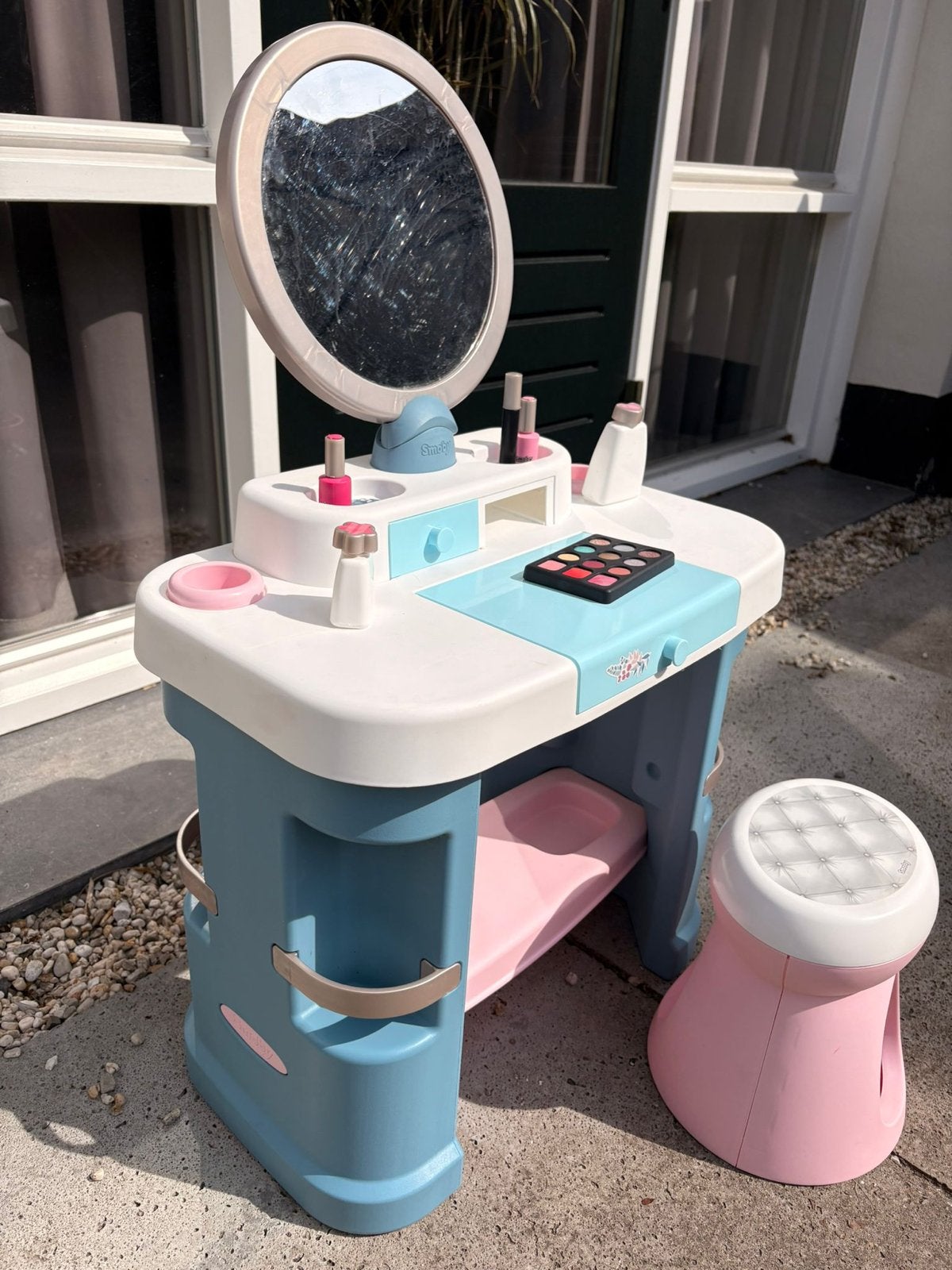 Smoby Kaptafel met Krukje en Accessoires, Ophalen, Gebruikt, Meisje
