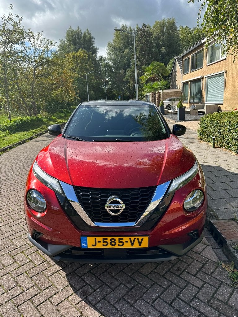 Nissan Juke 1.0 Dig-t 117pk 2020 Rood, Auto's, Voorwielaandrijving, Dealer onderhouden, Stof, 1250 kg