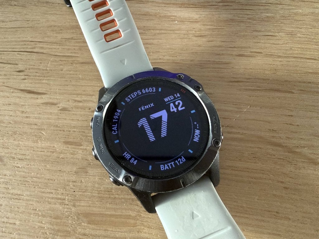 Garmin Fenix 6 Pro Sapphire, Gebruikt, Stappen, Zwart, Ophalen of Verzenden