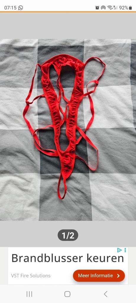 SCHOON: Mooi rode body met veel touwtjes. Maat S/M, Verzenden, Rood, Body of Korset