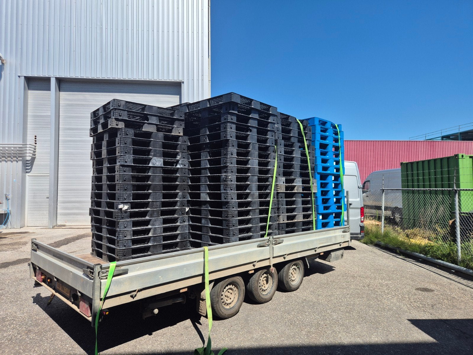 vracht kunststof Pallets 100+ stuks, Ophalen