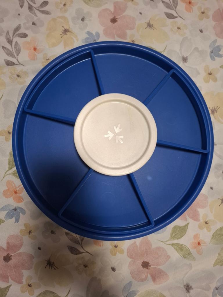 Tupperware schaal met aparte bakjes, Ophalen of Verzenden, Schaal