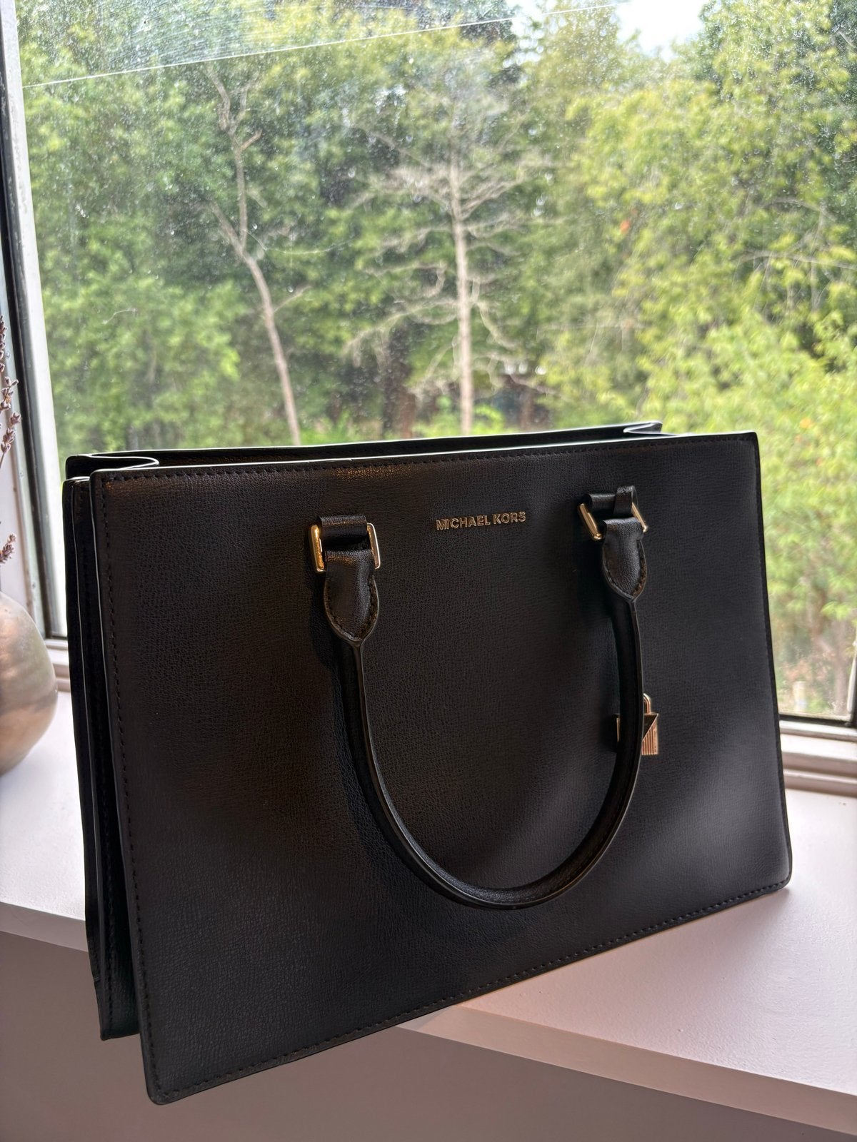 Michael Kors Handtas - Als nieuw, Sieraden, Tassen en Uiterlijk, Tassen | Damestassen, Ophalen, Zo goed als nieuw, Zwart, Handtas