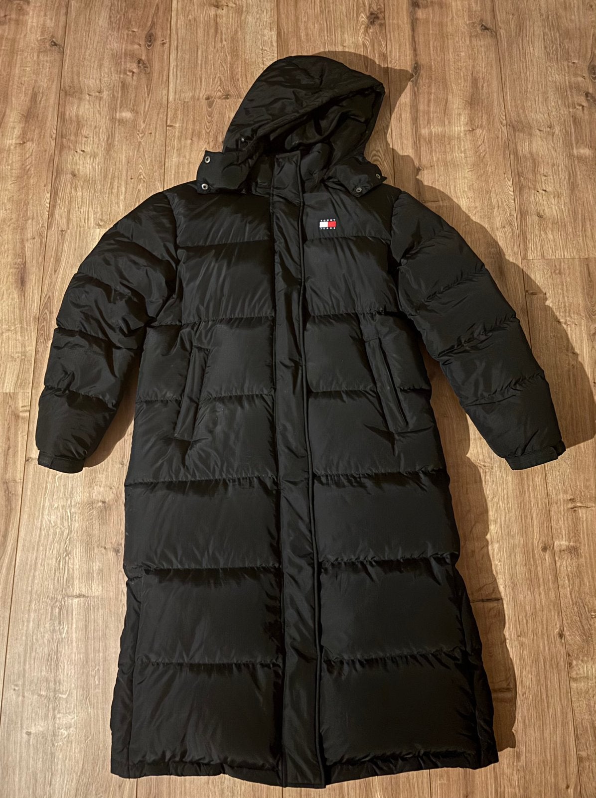 Lange Alaska pufferjas met dons, Ophalen, Nieuw, Maat 38/40 (M), Zwart