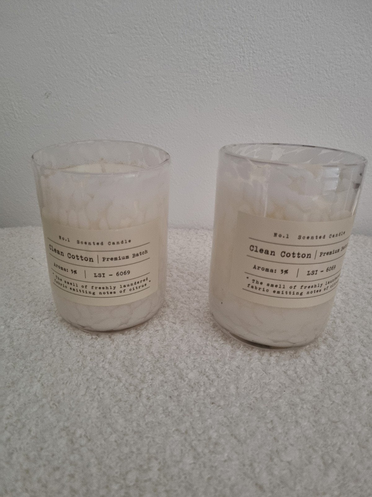 Twee kaarsen van de H/M., Ophalen of Verzenden, Zo goed als nieuw, Glas