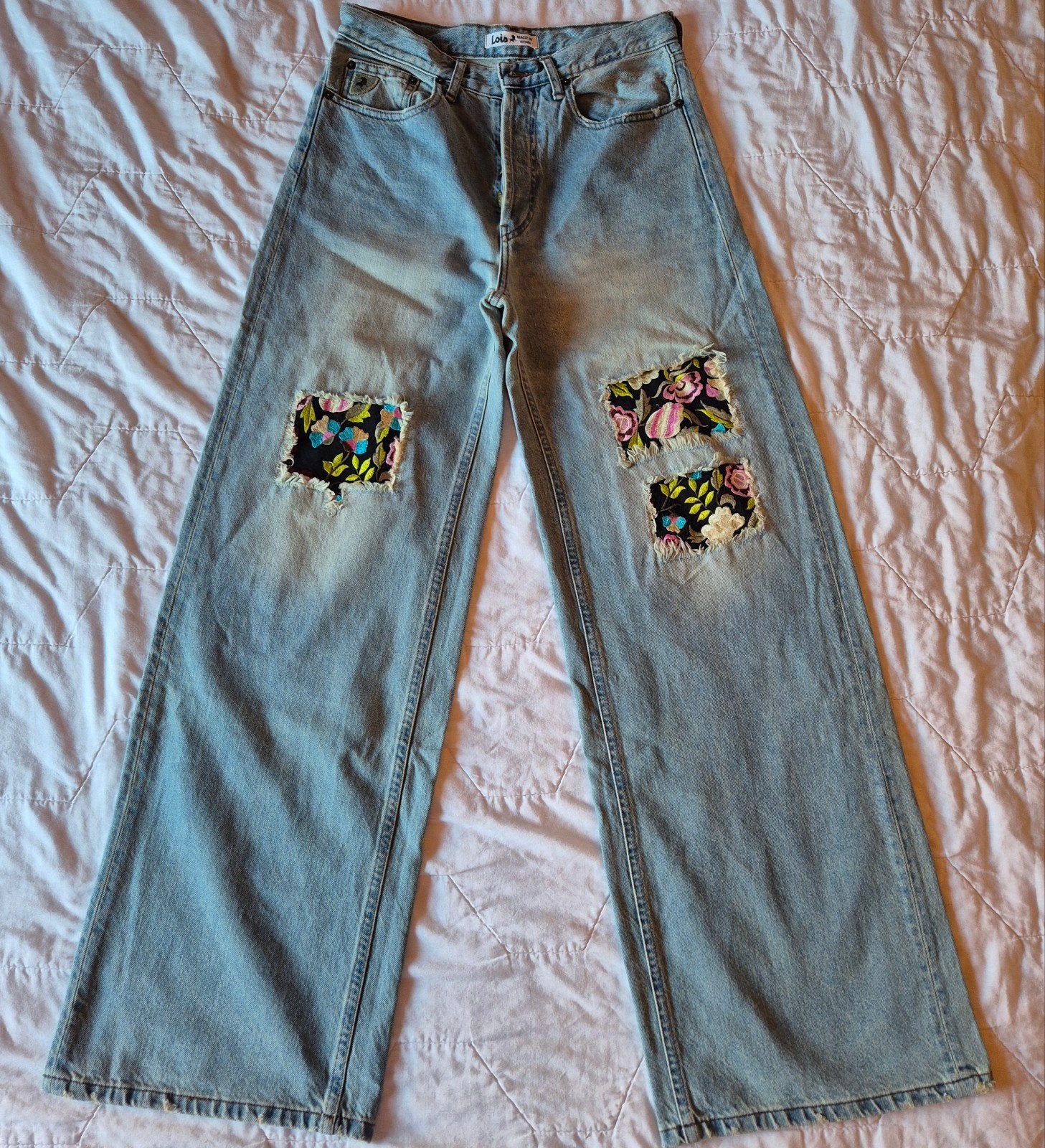 Lois Jeans W27 L32 met brede pijp, Kleding | Dames, Spijkerbroeken en Jeans, Blauw, Ophalen of Verzenden, Zo goed als nieuw, Lois