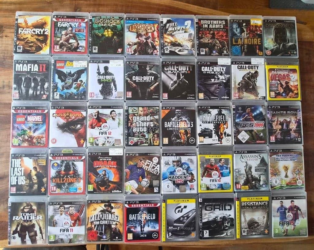 40 PS3 spellen, 1 speler, Ophalen of Verzenden, Zo goed als nieuw, Vanaf 18 jaar