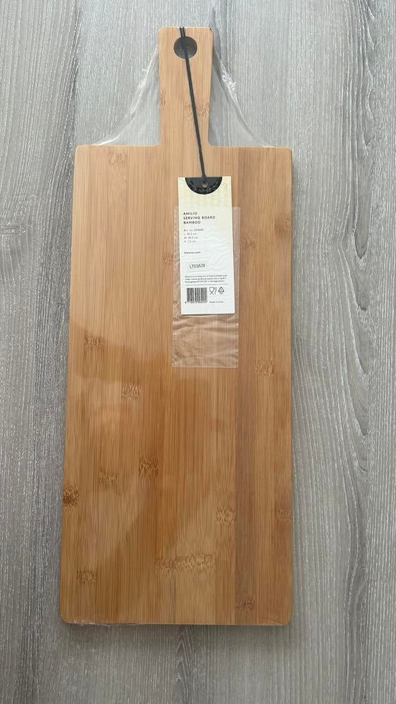 NIEUW Amilio bamboe snijplank serveerplank borrelplank, Hout, Snij-/serveerplank, Nieuw, Ophalen of Verzenden