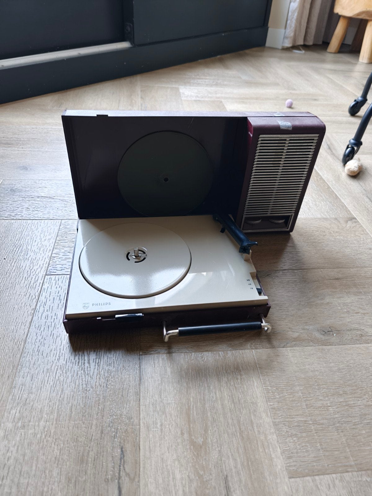 Vintage Philips platenspeler., Audio, Tv en Foto, Ophalen, Gebruikt, Philips