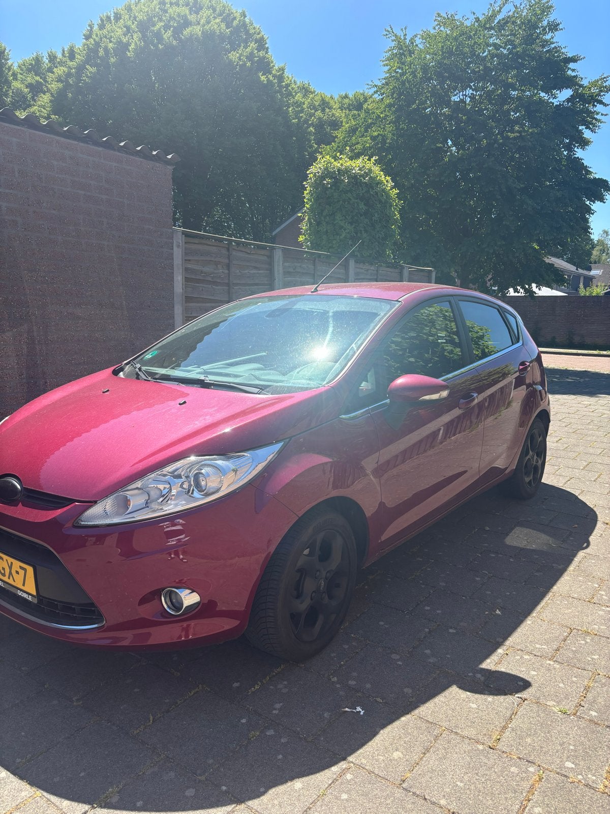 Ford Fiësta 1.25 60KW 5DR 2011 Rood, Voorwielaandrijving, 1242 cc, Origineel Nederlands, Handgeschakeld