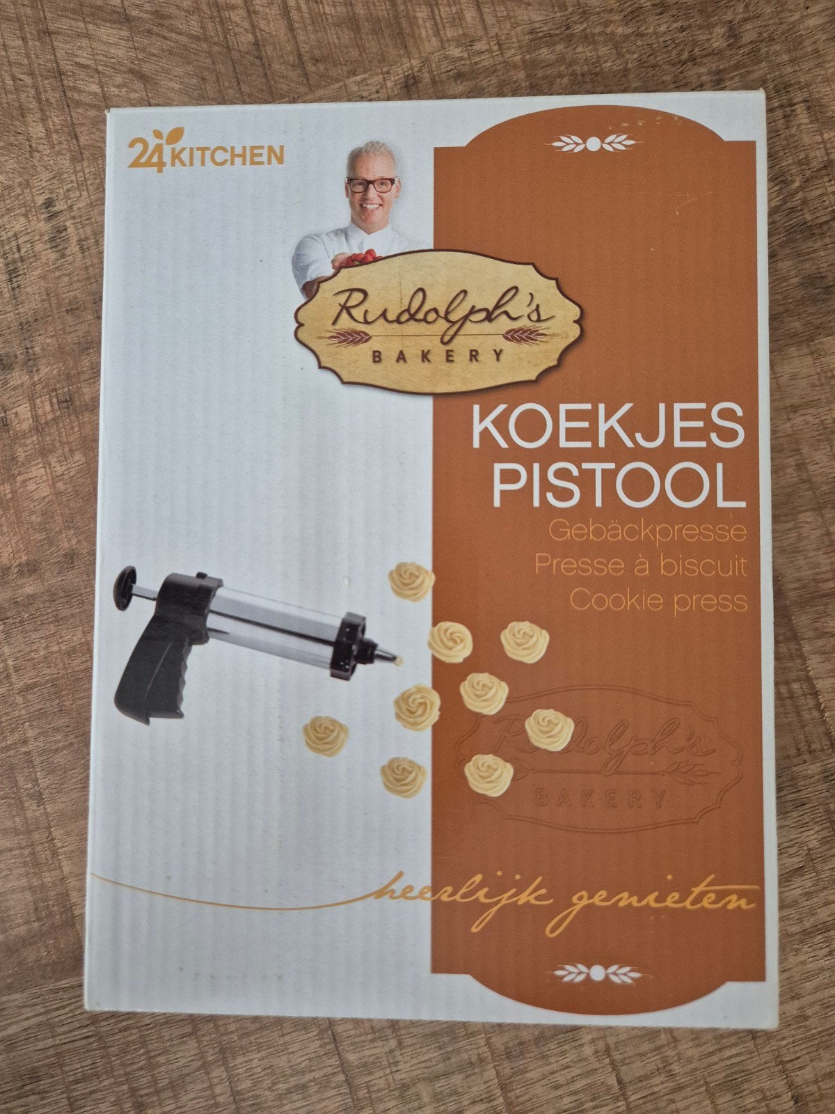 Rudolph's Bakery Koekjes Pistool - Nieuw in doos, Ophalen, Overige typen, Metaal, Overige merken