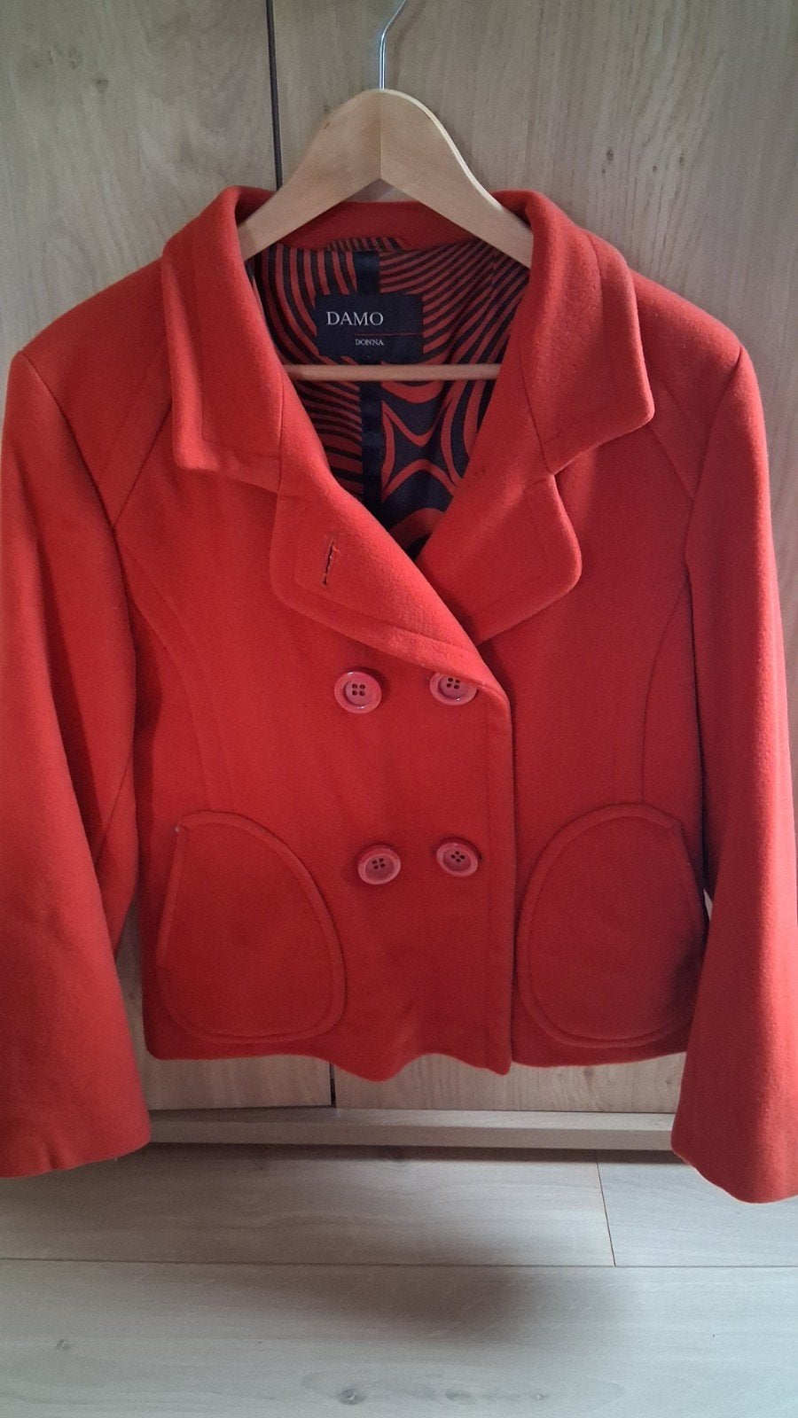 Damo Donna Peacoat Jas Kasjmier Wol Maat 40, Maat 38/40 (M), Damo Donna, Overige kleuren, Ophalen of Verzenden